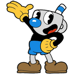 Official art of Mugman from Cuphead